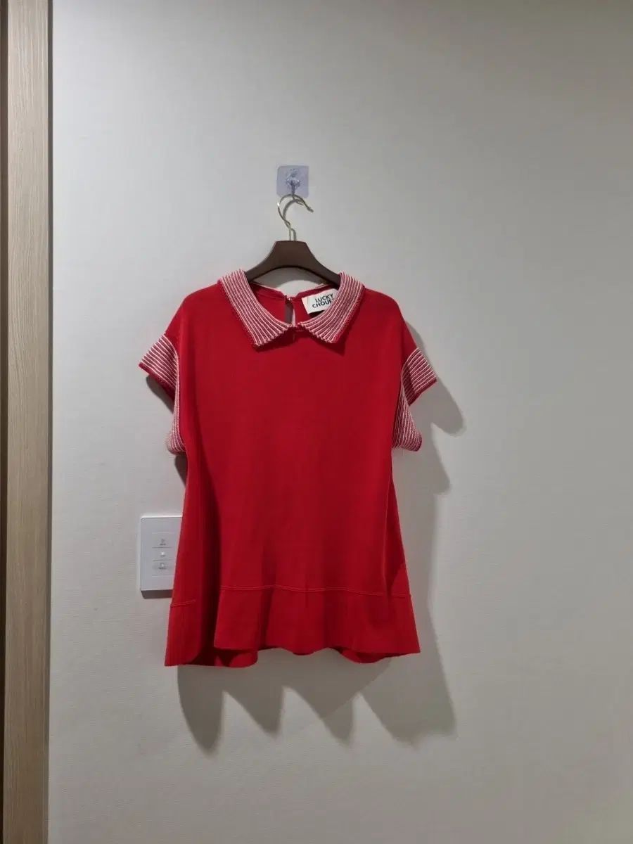 LUCKY CHOUETTE ラッキーシュエトゥ レッド サマーニット FREE