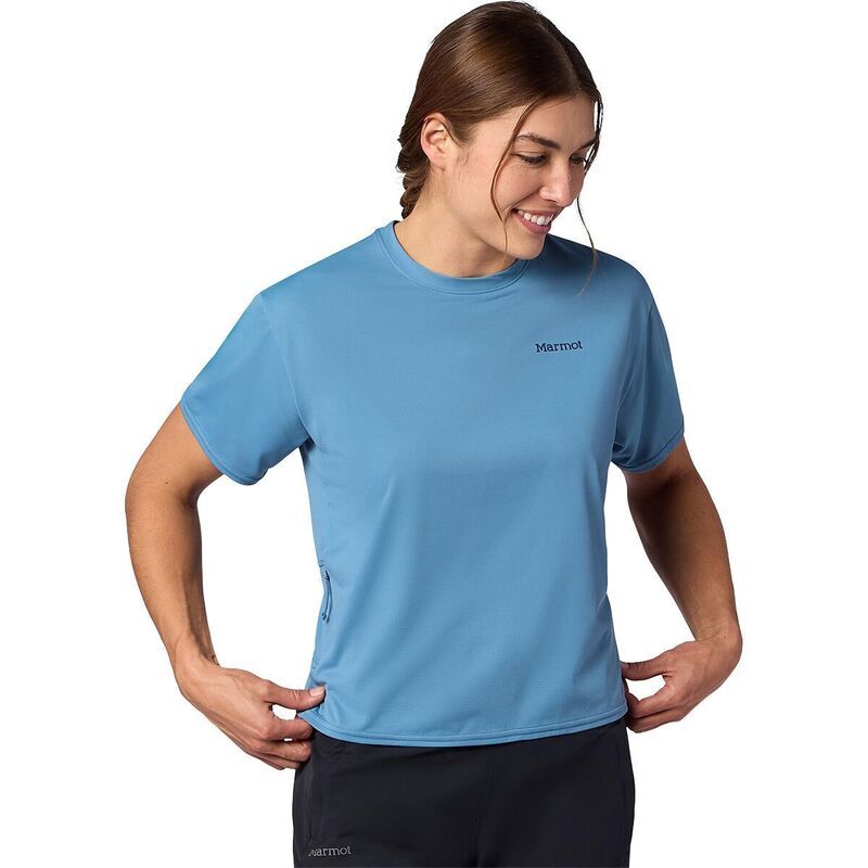 マーモット レディース トップス Tシャツ 半袖 Marmot AirExchange SolarShield ShortSleeve Crew Top Womensummer Storm