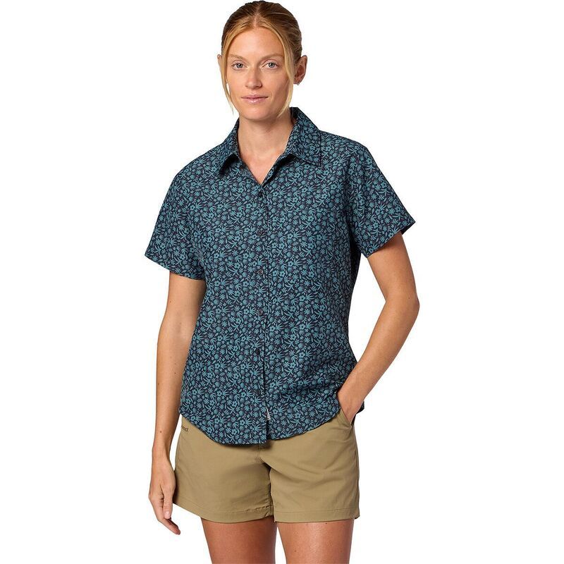 マーモット レディース トップス Tシャツ 半袖 Marmot AirExchange Novelty ShortSleeve Shirt Womens Blackened Gardener Art