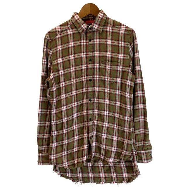 【中古】　DIESEL　チェックシャツ　長袖　トップス　レギュラーカラー　胸ポケット　Y2K　古着　/1582