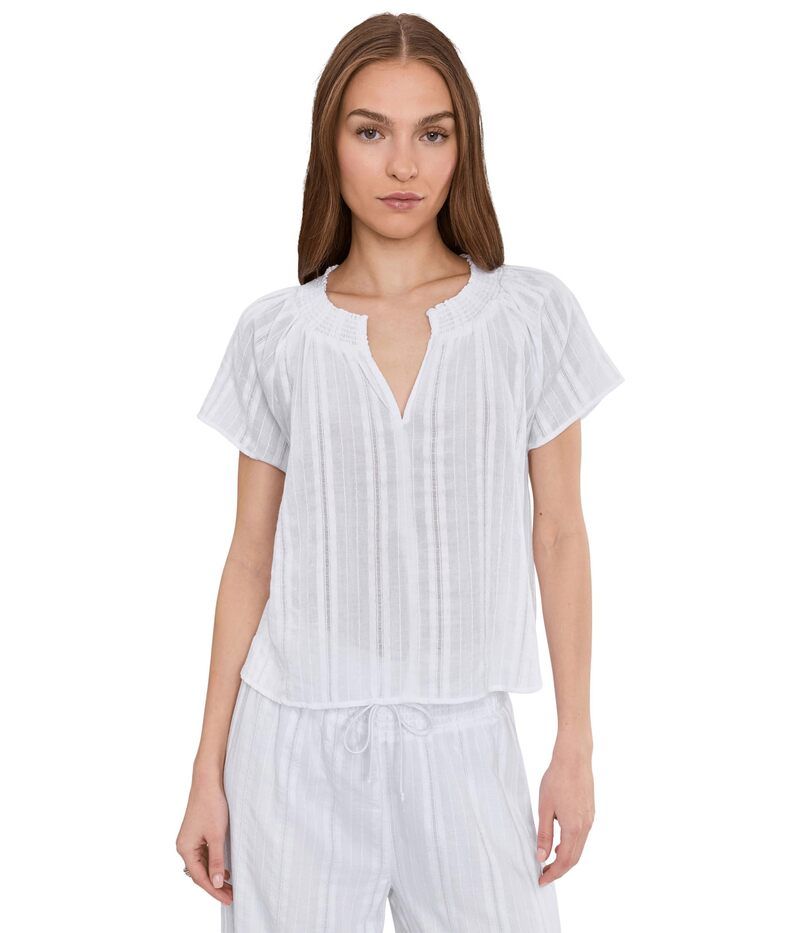 スプレンディット レディース トップス シャツ ブラウス Splendid Meadow Blouse White ホワイト
