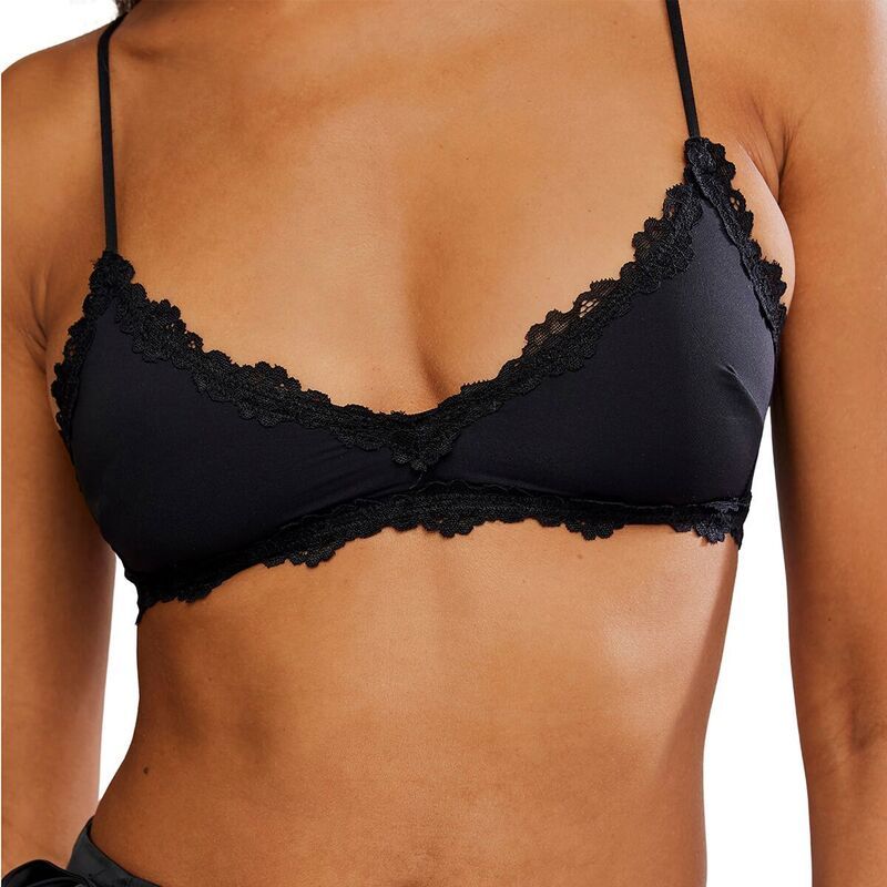 フリーピープル レディース アンダーウェア パンツ Free People Charlie V Bralette Womens Black ブラック