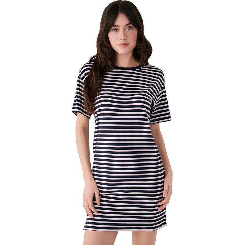 ロル レディース トップス ワンピース Tシャツ Lole Dynamic TShirt Dress Womens Dynamic Stripe Outerspace ストライプ
