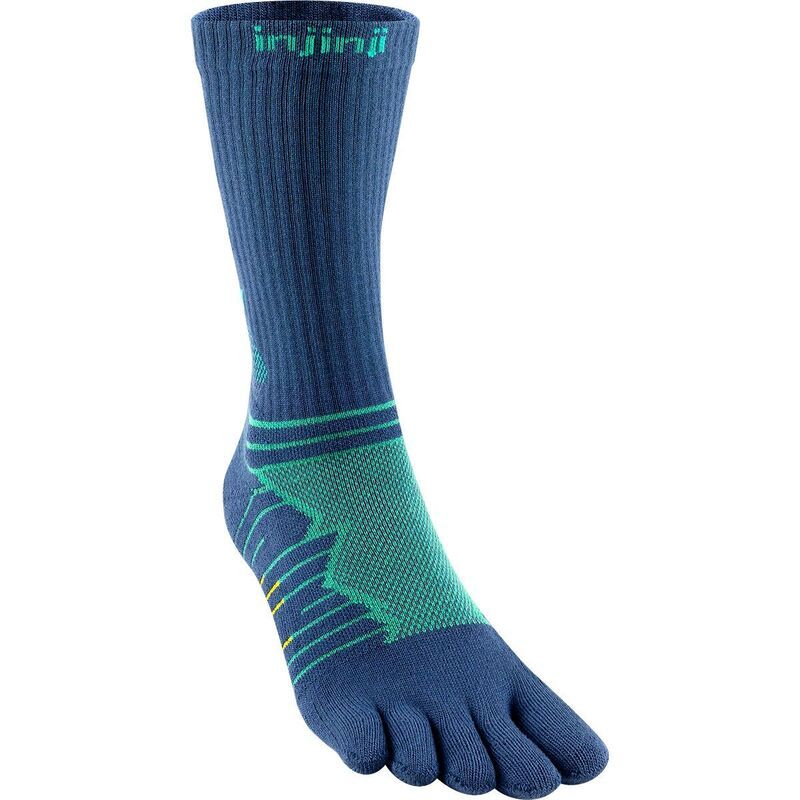 インジンジ メンズ アンダーウェア 靴下 Injinji Ultra Run Crew CoolMax Sock Mens Poseidon