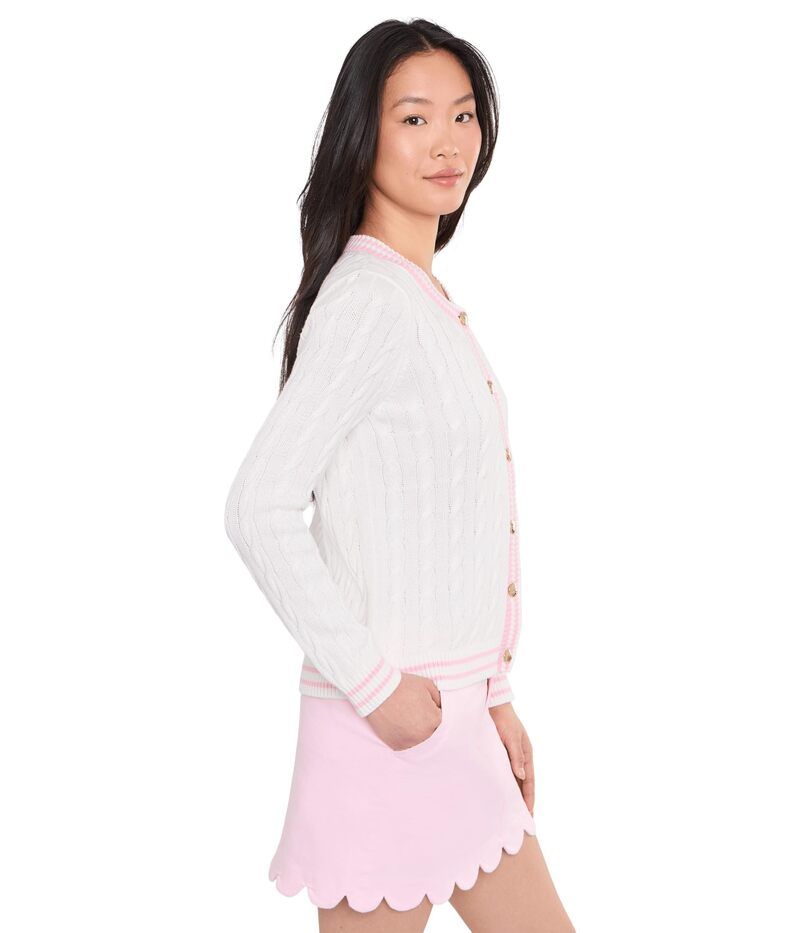 リリーピュリッツァー レディース アウター ニット・セーター クルーネック カーディガン Lilly Pulitzer Brockton Crew Neck Cardigan Resort White X ホワイト リリーピュリッツァー レディース アウター ニット・セーター クルーネック カーディガン Lilly Pulitzer Brockton Crew Neck Cardigan Resort White X ホワイト