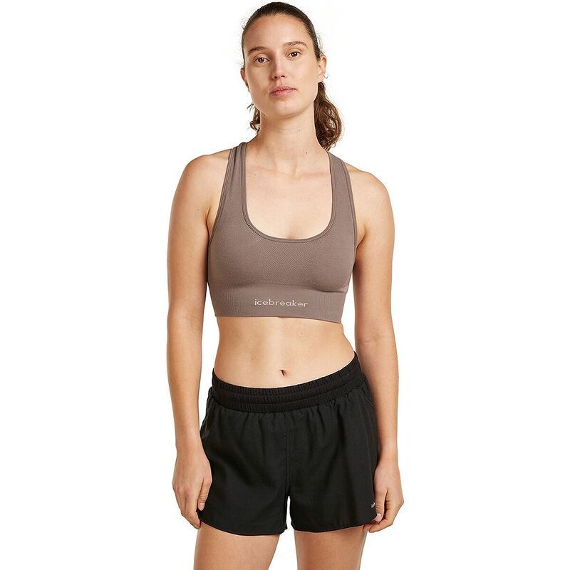 アイスブレーカー レディース アンダーウェア ブラジャー ニット Icebreaker Merino Blend 260 Zoneknit Seamless Bra Womens Porcini