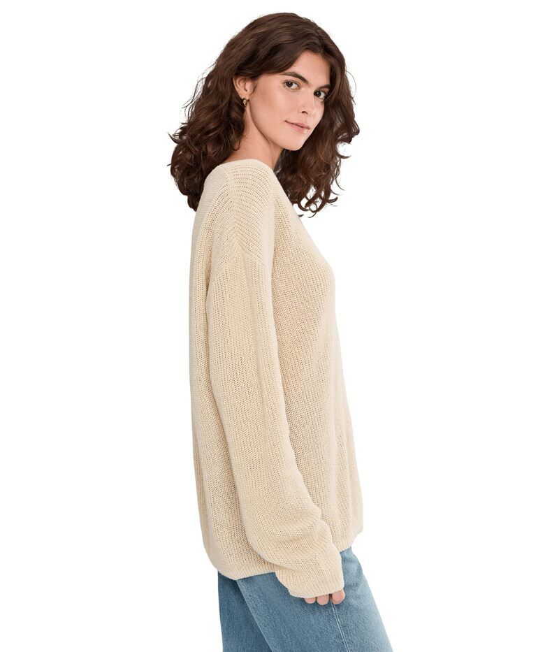 ファレティ レディース アウター ニット・セーター リネン Faherty Miramar Linen Deep V Sweater Summer Sand サンド ファレティ レディース アウター ニット・セーター リネン Faherty Miramar Linen Deep V Sweater Summer Sand サンド