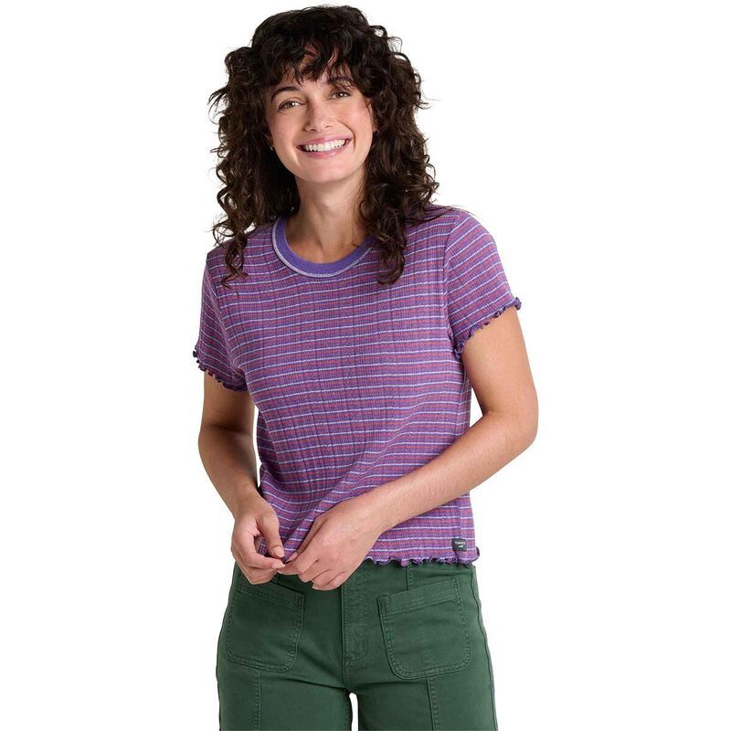ドード アンドコー レディース トップス Tシャツ ToadCo Foothill Pointelle Baby TShirt Womens Plum Pattern プラム