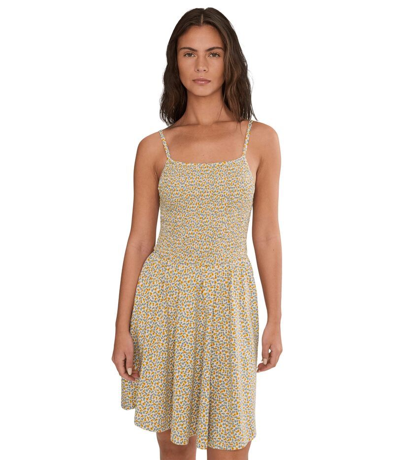 ドード アンドコー レディース トップス ワンピース ToadCo Camellia Tank Dress Gold Print ゴールド
