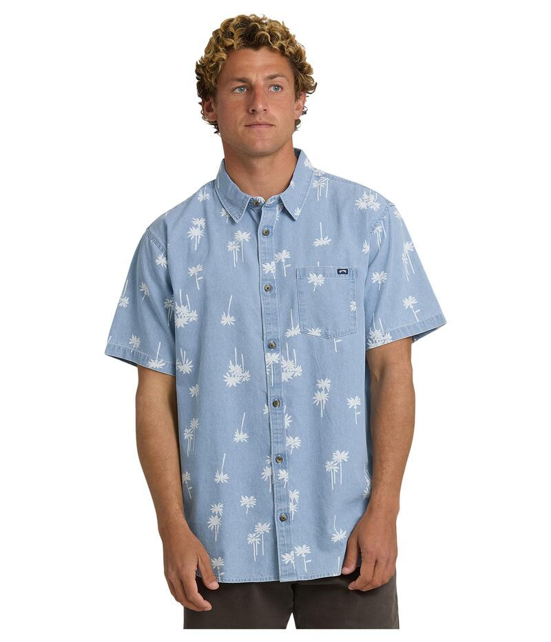 ビラボン メンズ トップス シャツ ミニ Billabong Sundays Mini Short Sleeve Corydalis Blue ブルー
