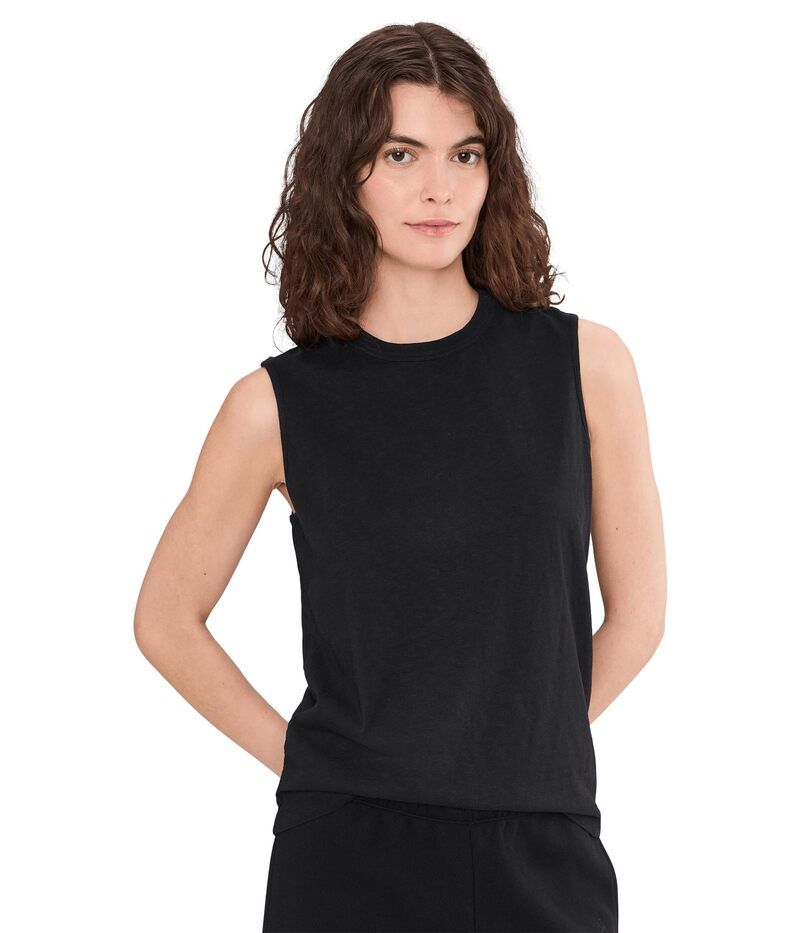 パクト レディース トップス シャツ ハイネック コットン PACT Organicotton Slub High Neck Tank Black ブラック