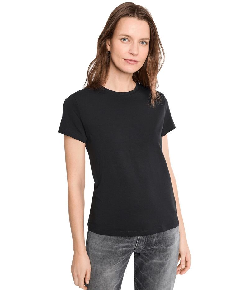 パクト レディース トップス シャツ クルーネック PACT Luxe Signature Crew Neck Tee Black ブラック