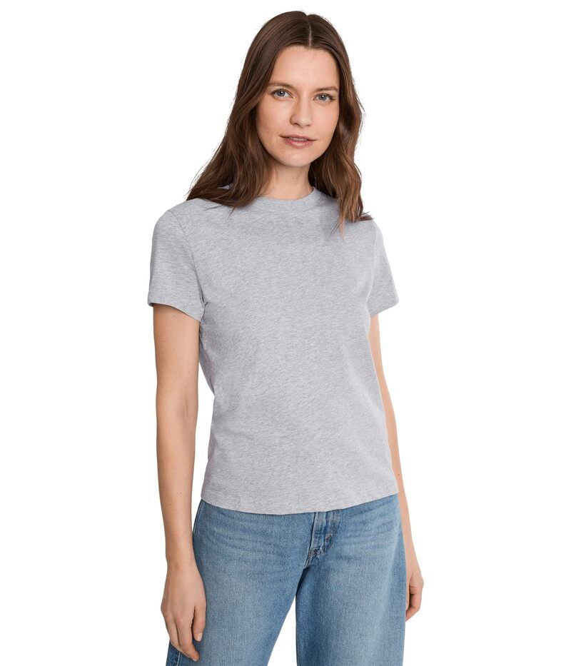 パクト レディース トップス シャツ クルーネック コットン PACT Organicotton Essential Crew Neck Tee Heather Grey グレー