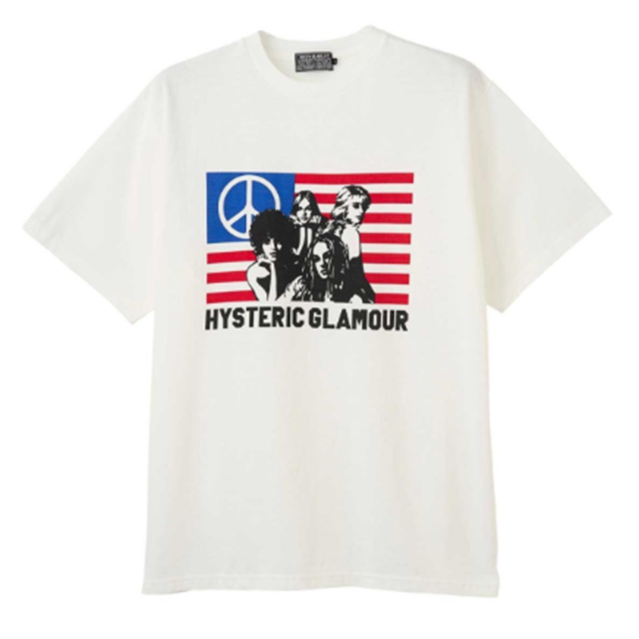 ヒステリックグラマー HYSTERIC GLAMOUR FREE BIRD Tシャツ ホワイト 半袖Tee プリント ストリートファッション Y2K
