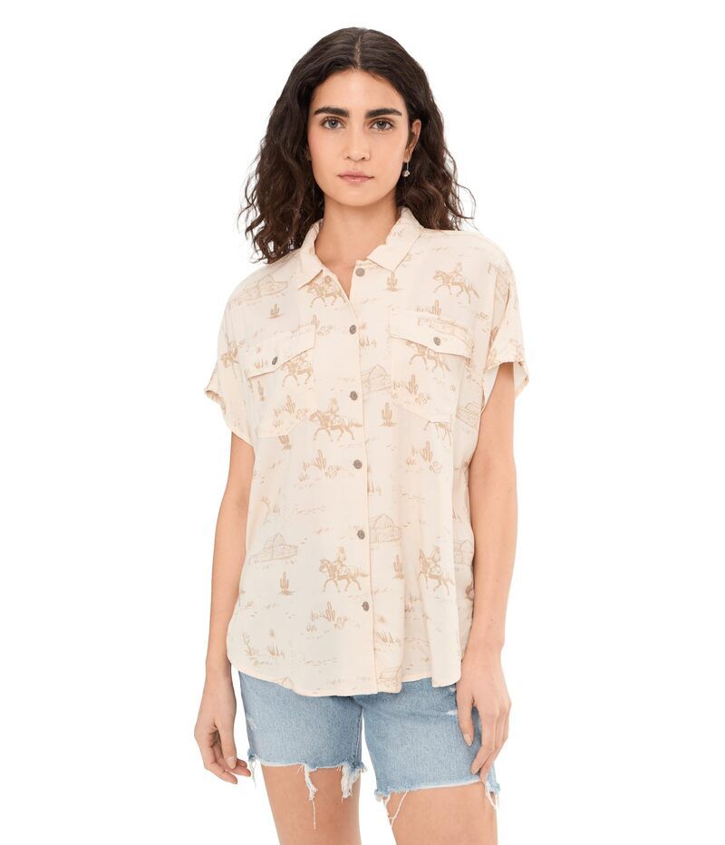 アリアト レディース トップス シャツ Ariat Badlandshirturtledove Ranc