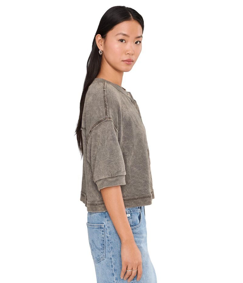 マイケルスターズ レディース アウター ニット・セーター カーディガン Michael Stars Marlowide Sleeve Cardigan Dark Caper マイケルスターズ レディース アウター ニット・セーター カーディガン Michael Stars Marlowide Sleeve Cardigan Dark Caper
