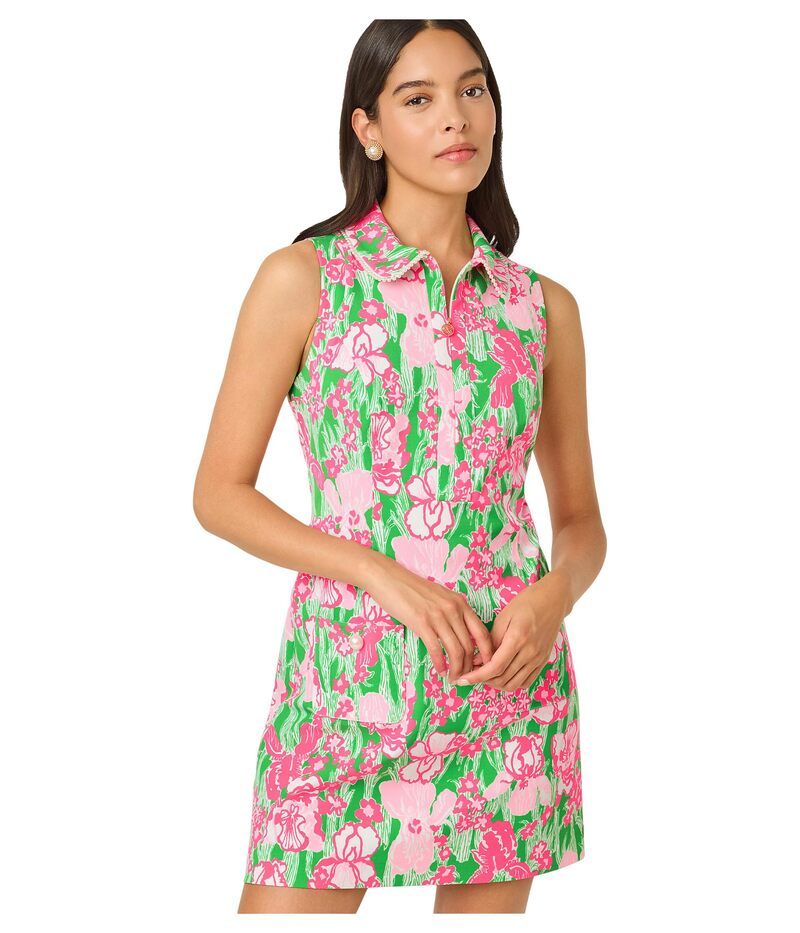 リリーピュリッツァー レディース トップス ワンピース Lilly Pulitzer Kathy Pearl Dress UPF 50 Puttingreen H グリーン