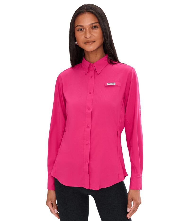 コロンビア レディース トップス シャツ Columbia TamiamiI Long Sleeve Shirt Guava Pink ピンク