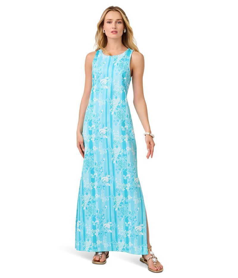 リリーピュリッツァー レディース トップス ワンピース マキシ Lilly Pulitzer Melodie Maxi Dress Capri Blue Rose ブルー