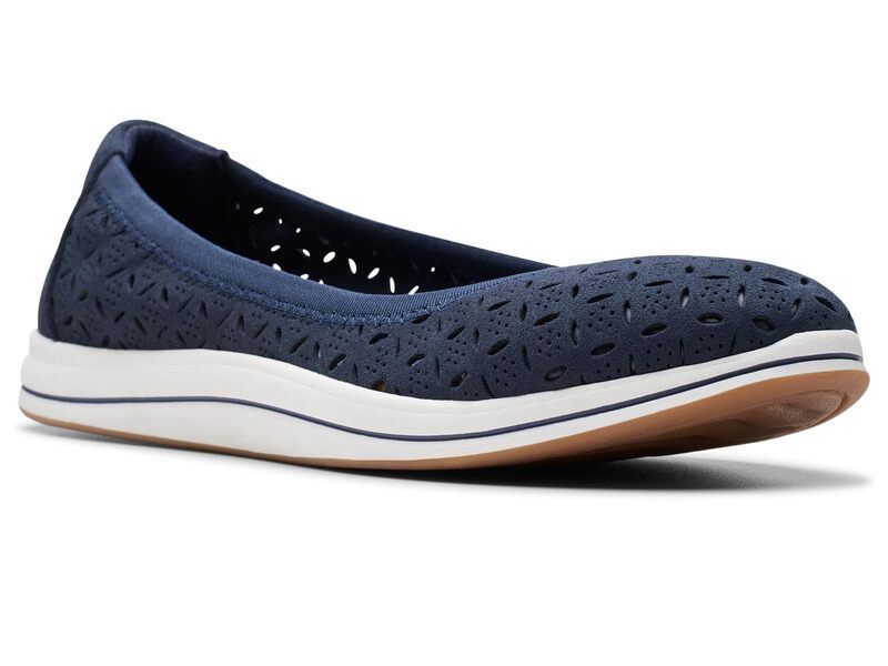 クラークス レディース シューズ サンダル Clarks Breeze Roam Navy Textile ネイビー