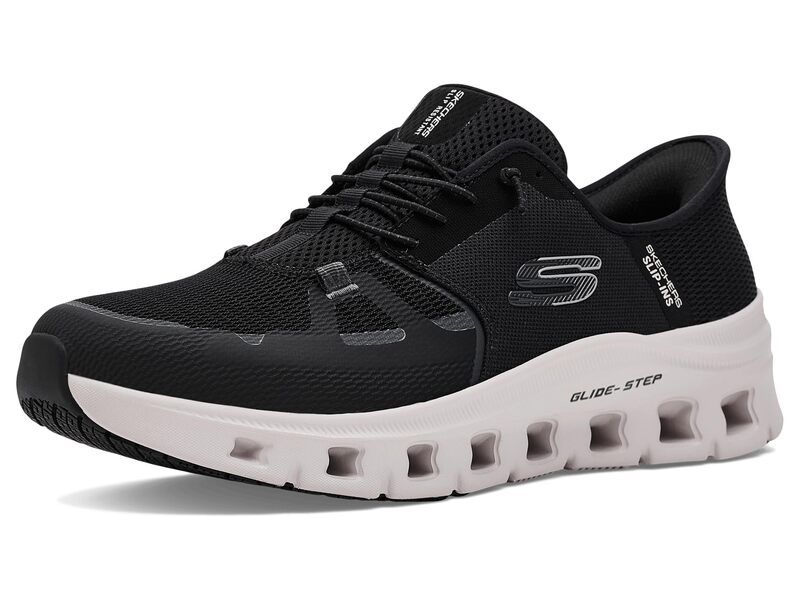 スケッチャーズ メンズ シューズ スニーカー SKECHERS Work SlipIns Glide Stepro BlackGrey ブラック