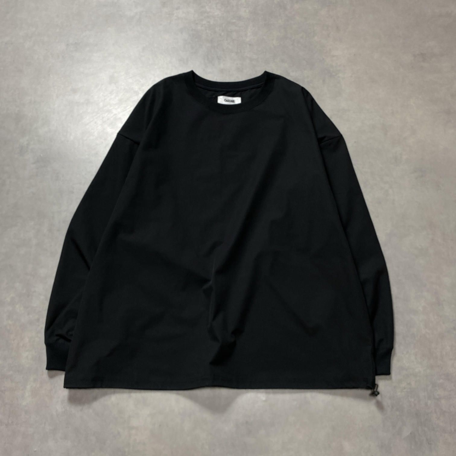 GQ5549◇CARORIE : CLEAN TECH L/ S Tee◇L◇ブラック カロリイ クリーンテック 長袖 ロンT