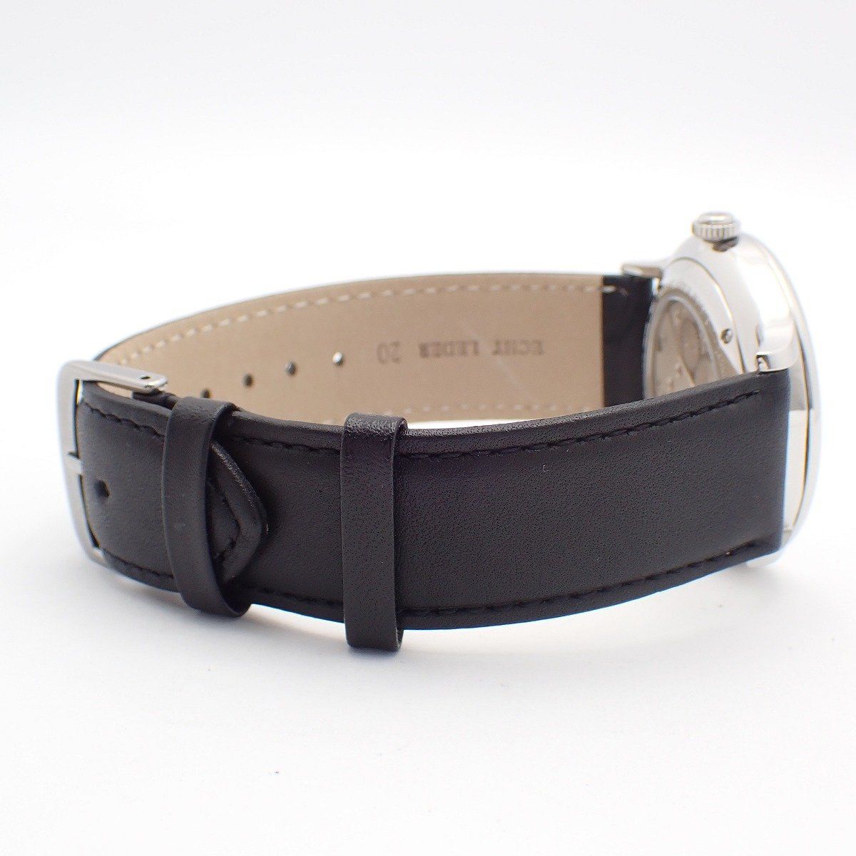 美品】ZENO WATCH BASEL ゼノウォッチ 手巻き メンズ 腕時計 黒文字盤