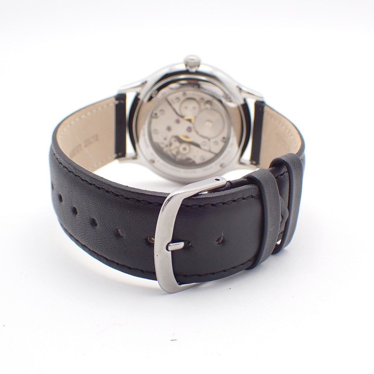 美品】ZENO WATCH BASEL ゼノウォッチ 手巻き メンズ 腕時計 黒文字盤