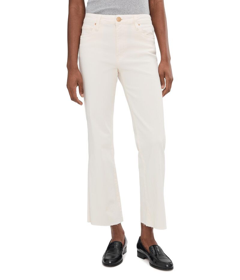 カットフロムザクロス レディース ボトムス デニムパンツ アンクル KUT from the Kloth Kelsey HighRise Ankle Flare With Raw Hem in Ecru エクリュ 19,866円