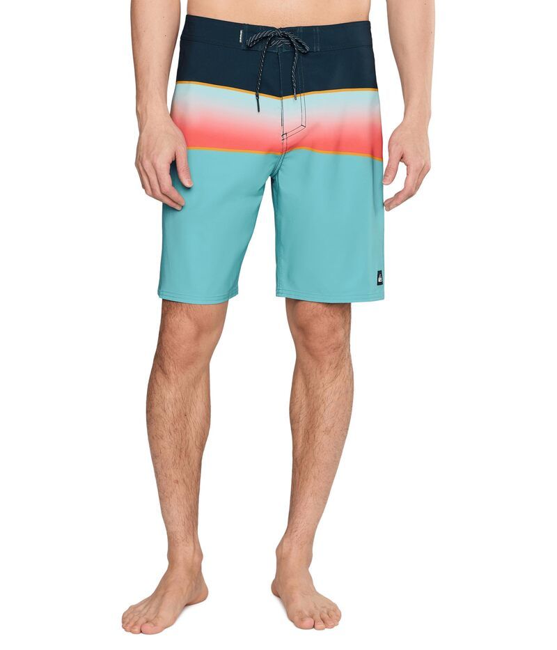クイックシルバー メンズ 水着 ハーフパンツ・ショーツ ショートパンツ シルク Quiksilver Surfsilk Panel 20 Boardshorts Aqua アクア