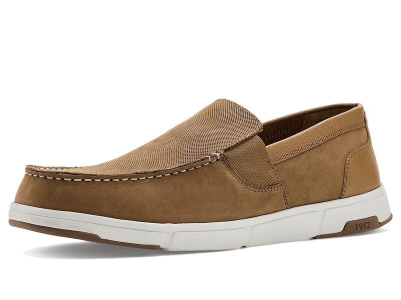 ノンブッシュ メンズ シューズ スリッポン・ローファー レザー Nunn Bush Luca Moccasin Toe Venetian Leather SlipOn Lightweight Comfortable Loafers Tan タン