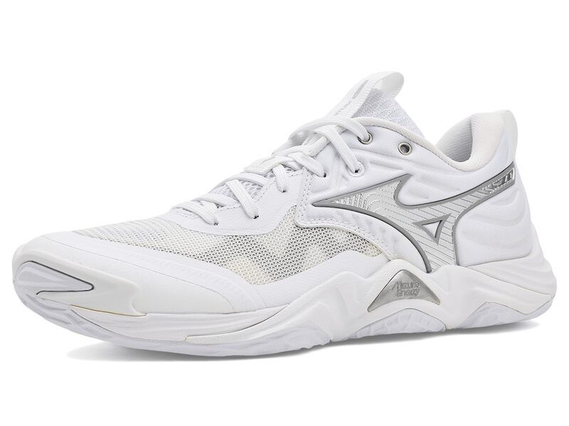 ミズノ レディース シューズ スニーカー Mizuno Wave Momentum 4 Elite WhiteSilver ホワイト