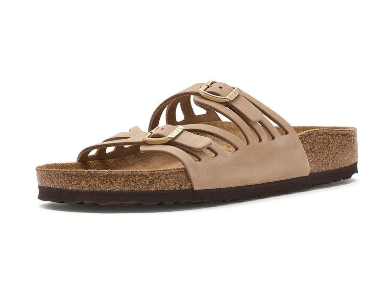 ビルケンシュトック レディース シューズ サンダル レザー Birkenstock Granada Nubuck Leather Sandcastle