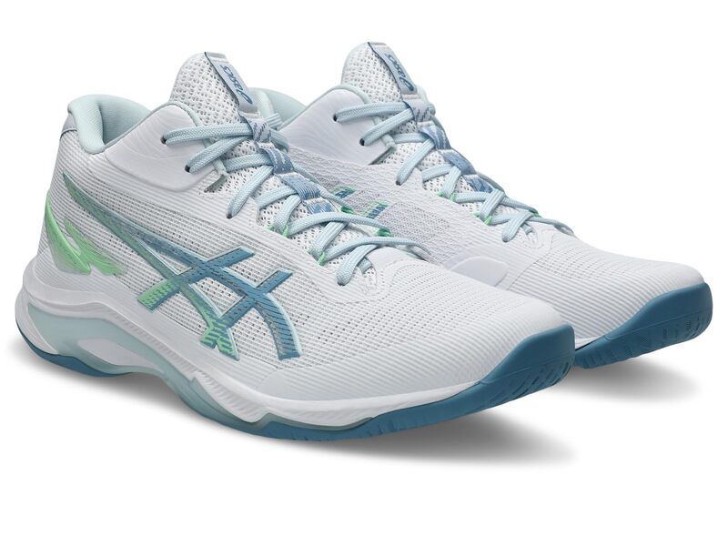 アシックス メンズ シューズ スニーカー ASICS Netburner Ballistic FF MT 4 WhiteSaba Blue ホワイト
