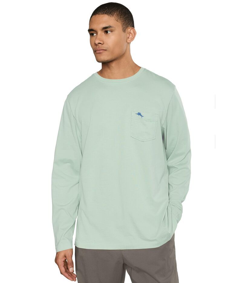 トッミーバハマ メンズ トップス シャツ Tommy Bahama New Bali Skyline Tee Long Sleeve Silky Green グリーン