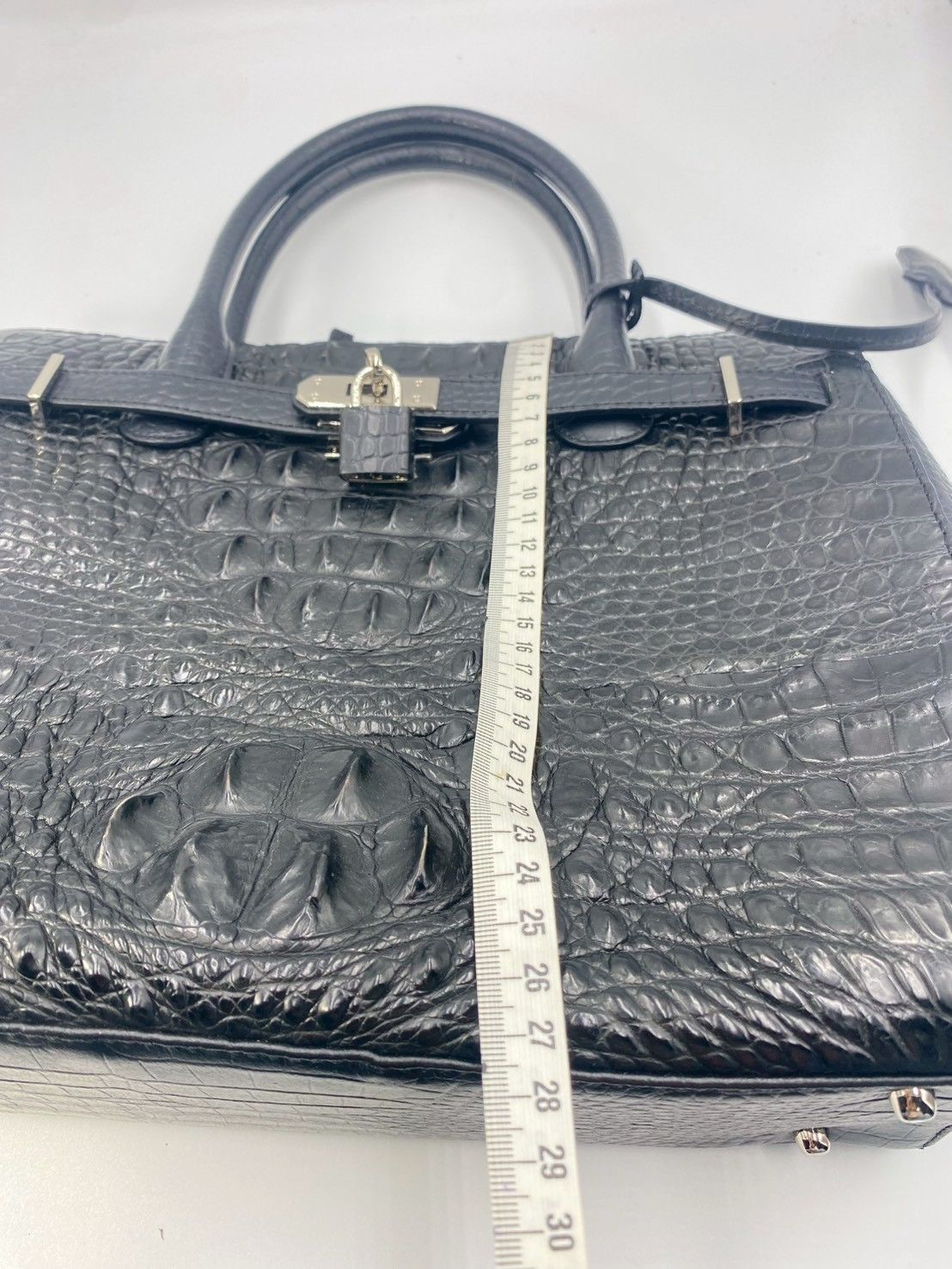 ロダニア RODANIA マットクロコダイル トートバッグ ハンドバッグ