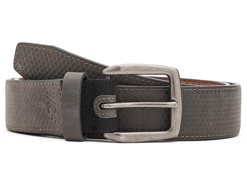 ジョンストンアンドマーフィー メンズ アクセサリー ベルト Johnston Murphy Xc4 Burnished Perforated Belt Gray グレー