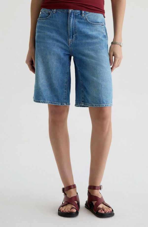 エージー レディース ボトムス デニムパンツ ショートパンツ AG Thalia Denim Bermuda Shorts Galaxy デニム