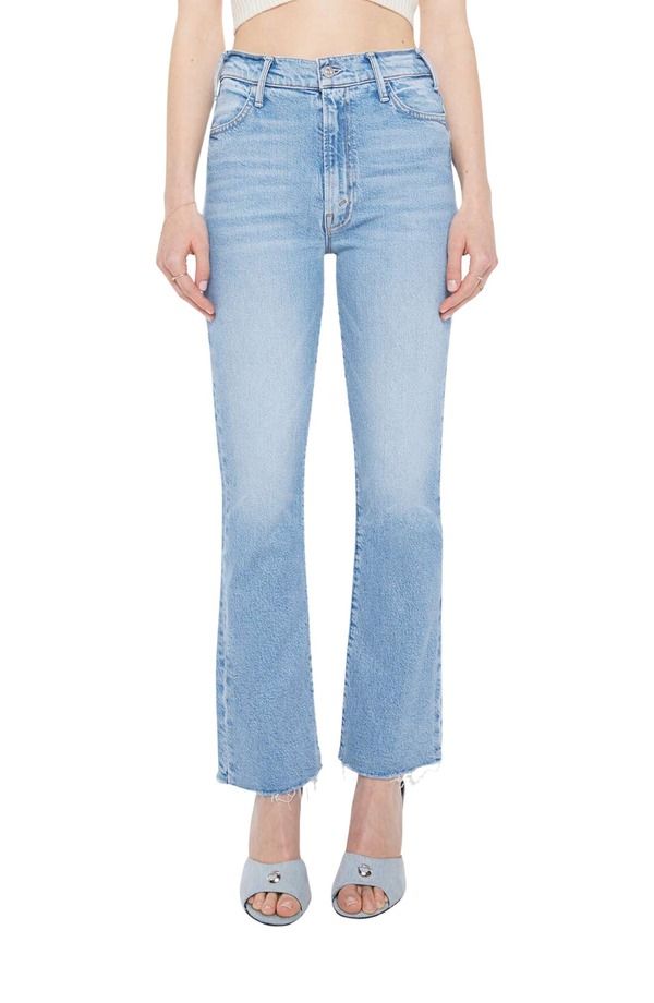マザー レディース ボトムス デニムパンツ ブーツカット ハイウエスト アンクル ブーツ ジーンズ MOTHER The Hustler Frayed High Waist Ankle Bootcut Jeansow Surreal