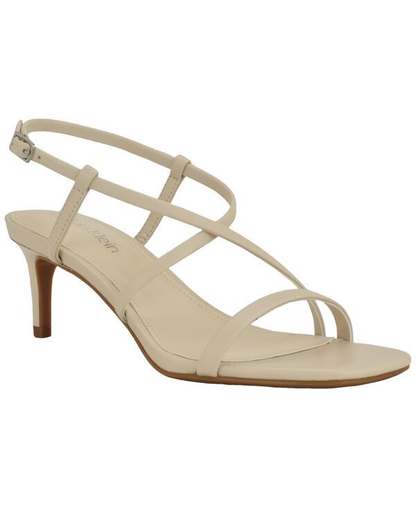 カルバンクライン レディース シューズ サンダル Calvin Klein Womens Ishaya Strappy Low Stiletto Sandals Tofu