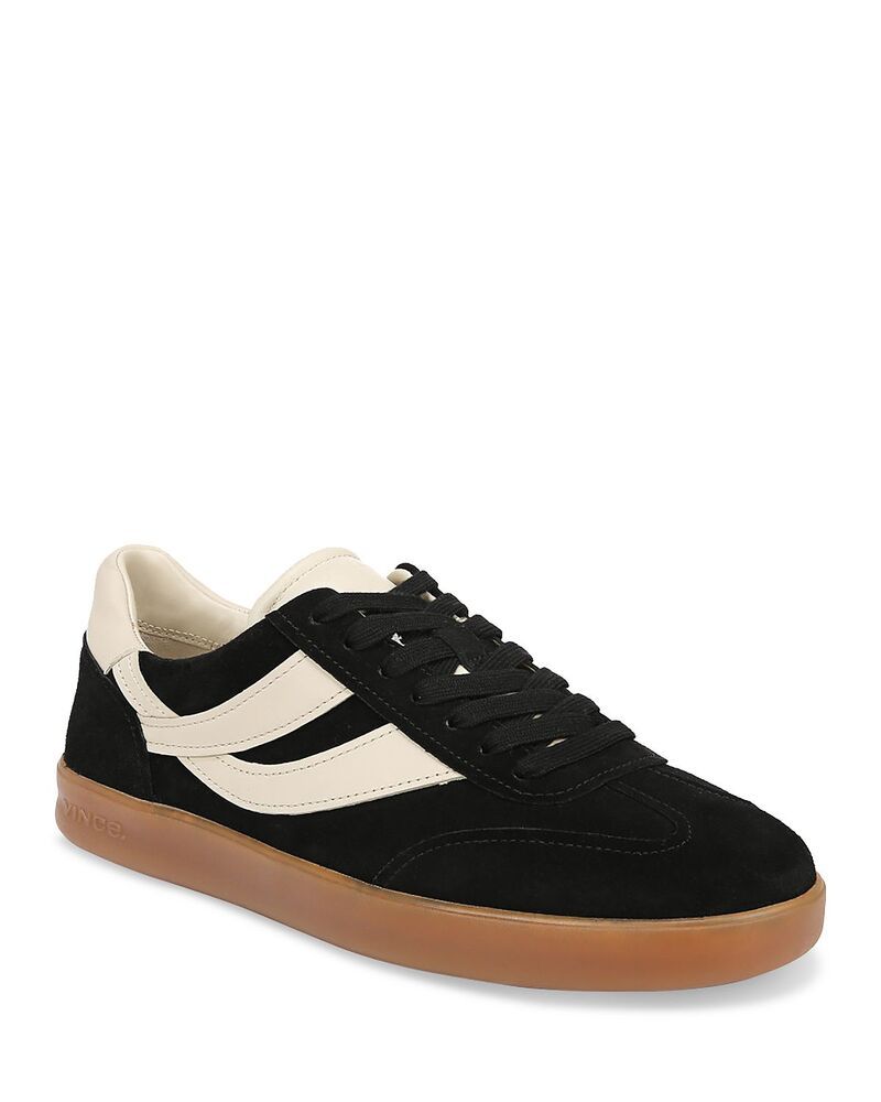ヴィンス メンズ シューズ スニーカー レース レザー Vince Mens Oasis Leather Lace Up Sneakers Black ブラック