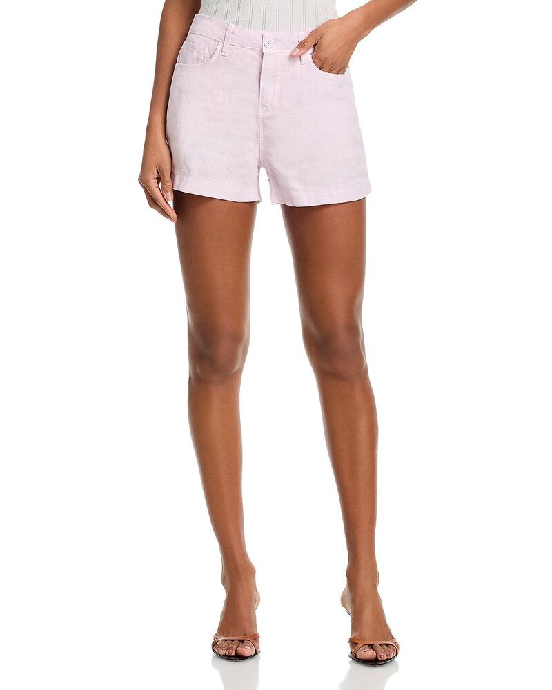 ラジャンス レディース ボトムス ハーフパンツ・ショーツ ショートパンツ リネン LAGENCE Gina Linen High Rise Shorts Icy Lilac ライラック
