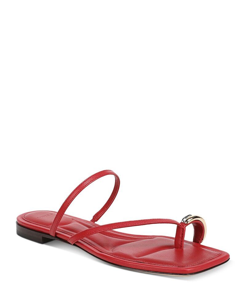 ヴィンス レディース シューズ サンダル Vince Womens Polli Toe Ring Sandals Crimson クリムゾン
