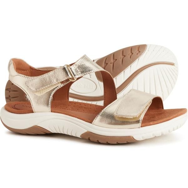 コブ ヒル レディース シューズ サンダル レザー Cobb Hill Fiah Sandals Leather For Women Gold ゴールド