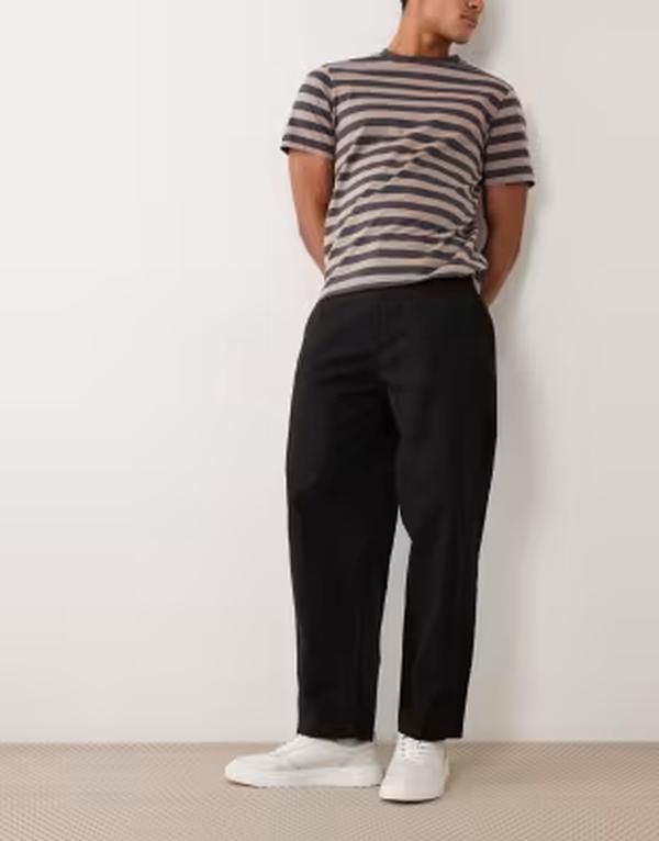 ジャック アンド ジョーンズ メンズ ボトムス カジュアルパンツ Jack Jones barreleg chino pants Black ブラック