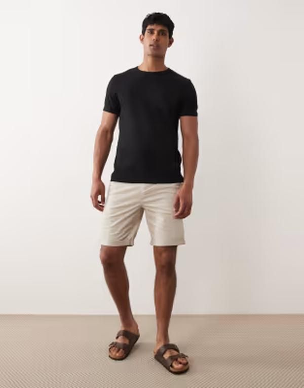 オンリーアンドサンズ メンズ ボトムス ハーフパンツ・ショーツ レギュラーフィット ショートパンツ ONLY SONS regular fit chino shorts Desertaupe トープ