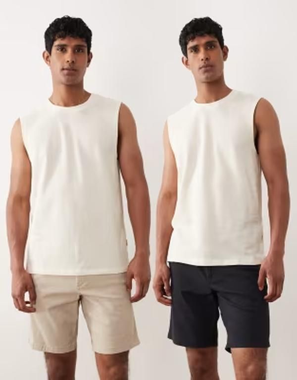 ジャック アンド ジョーンズ メンズ ボトムス ハーフパンツ・ショーツ ショートパンツ Jack Jones 2 pack chino shorts andark Navy ネイビー