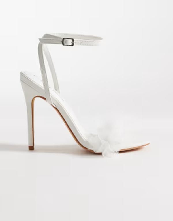 パブリックデザイア レディース シューズ サンダル ヒール Public Desire higheel tie leg sandals WHITE ホワイト