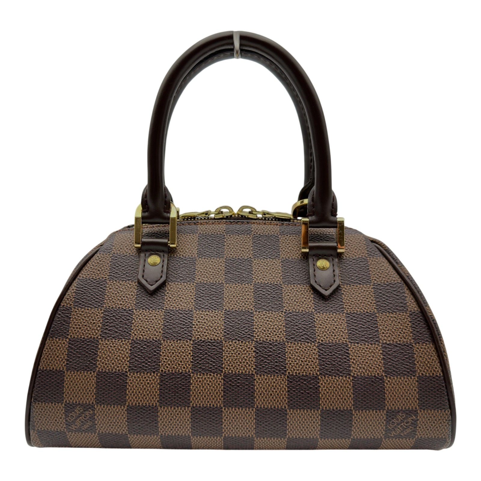 ルイ・ヴィトン LOUIS VUITTON リベラミニ N41436 ブラウン ダミエ/レザー レディース ハンドバッグ