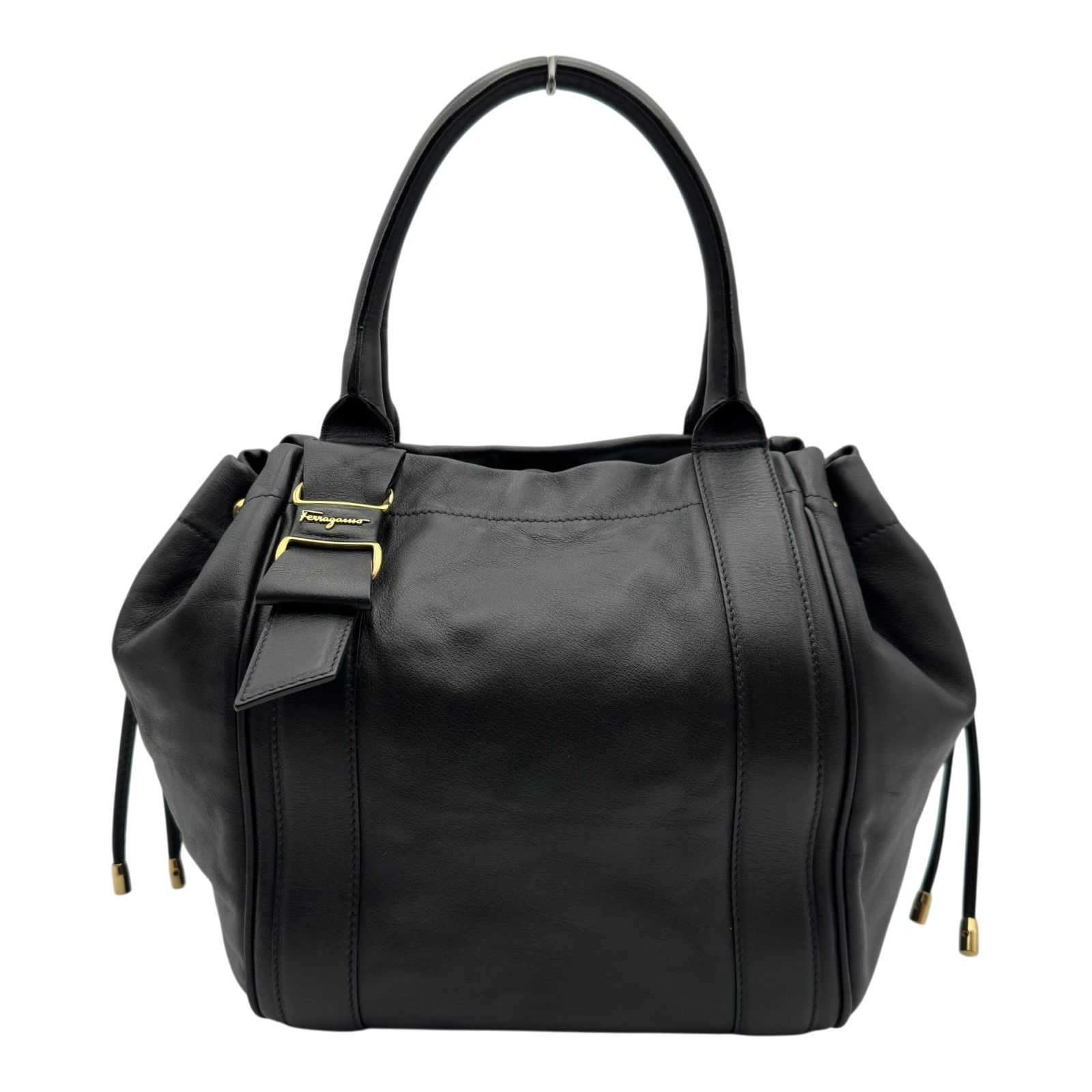 サルヴァトーレ・フェラガモ Salvatore Ferragamo トートバッグ 21D394 ブラック レザー レディース トートバッグ